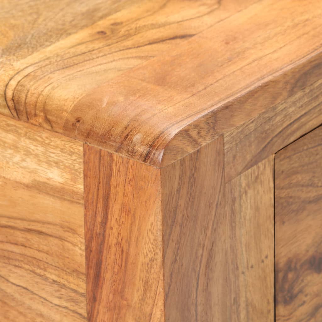Mesa Consola Madera Maciza De Acacia Acabado Miel 110x40x76 Cm_3