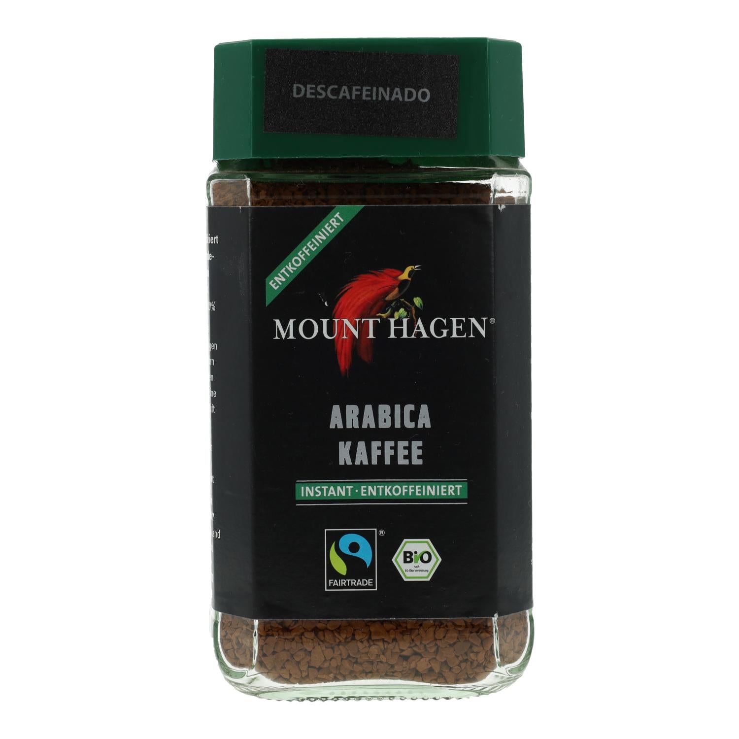 Café Comercio Justo Liofilizado Descafeinado Arábica BIO Mount Hagen 100g