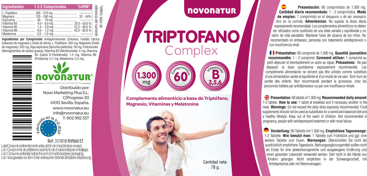 Triptófano + Magnesio + Espirulina + Melatonina_1