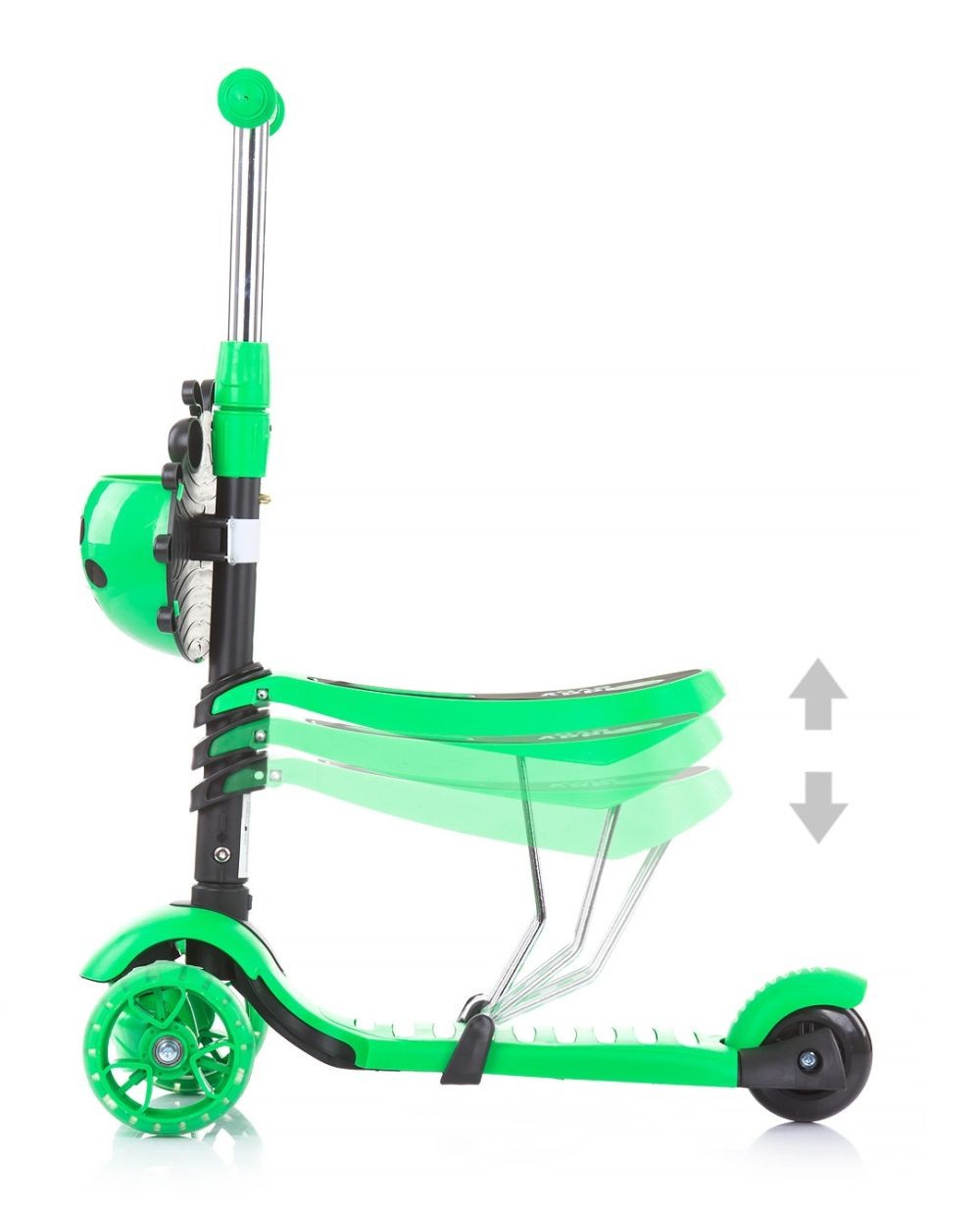 Patinete Evolutivo Con Asiento Kiddy Evo Lime_2