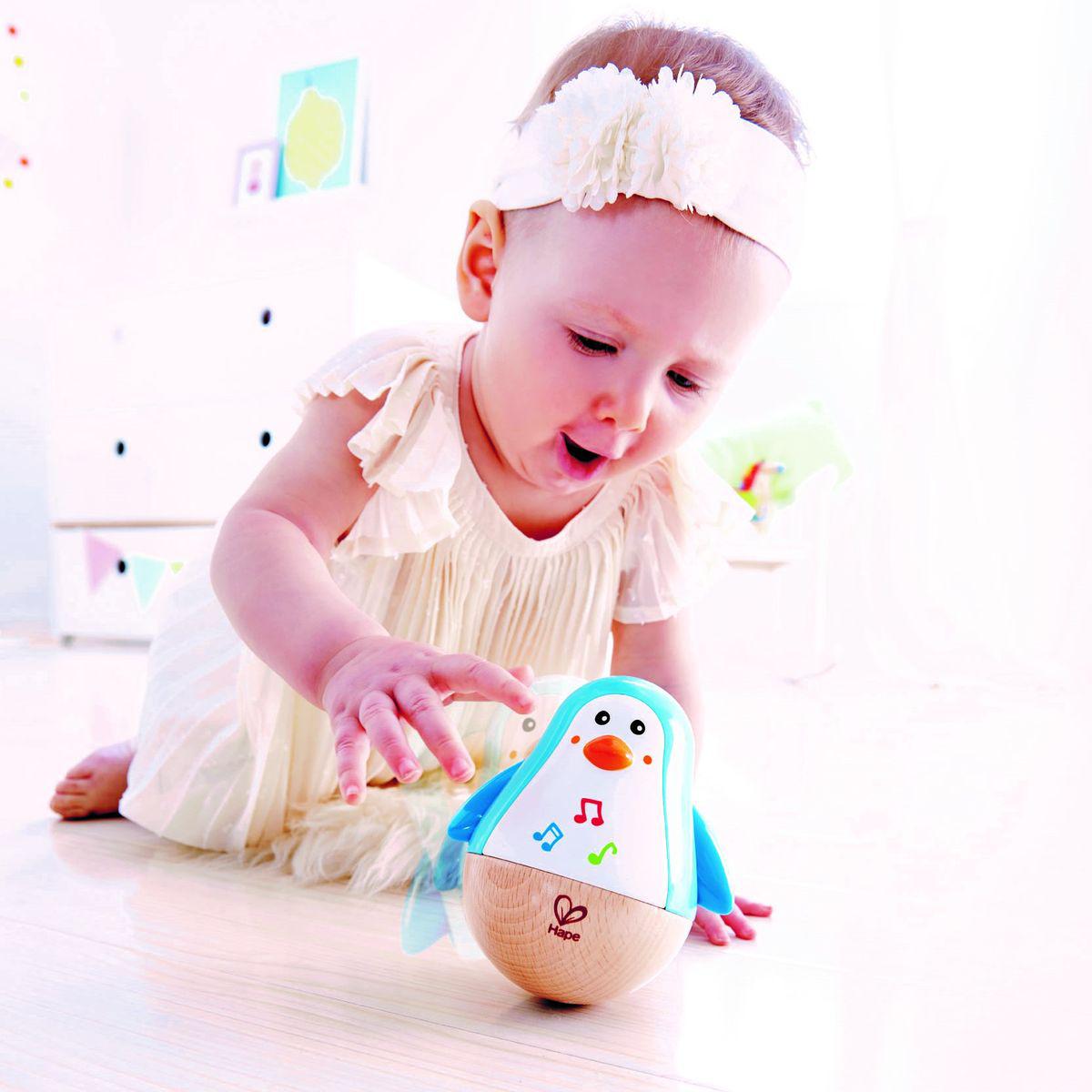 Pingüino Musical Penguin Musical Wobbler Hape_3