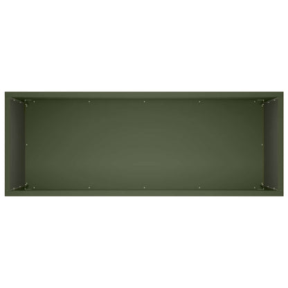 Macetero De Jardín Verde Oliva 80 X 40 X 50 Cm_3