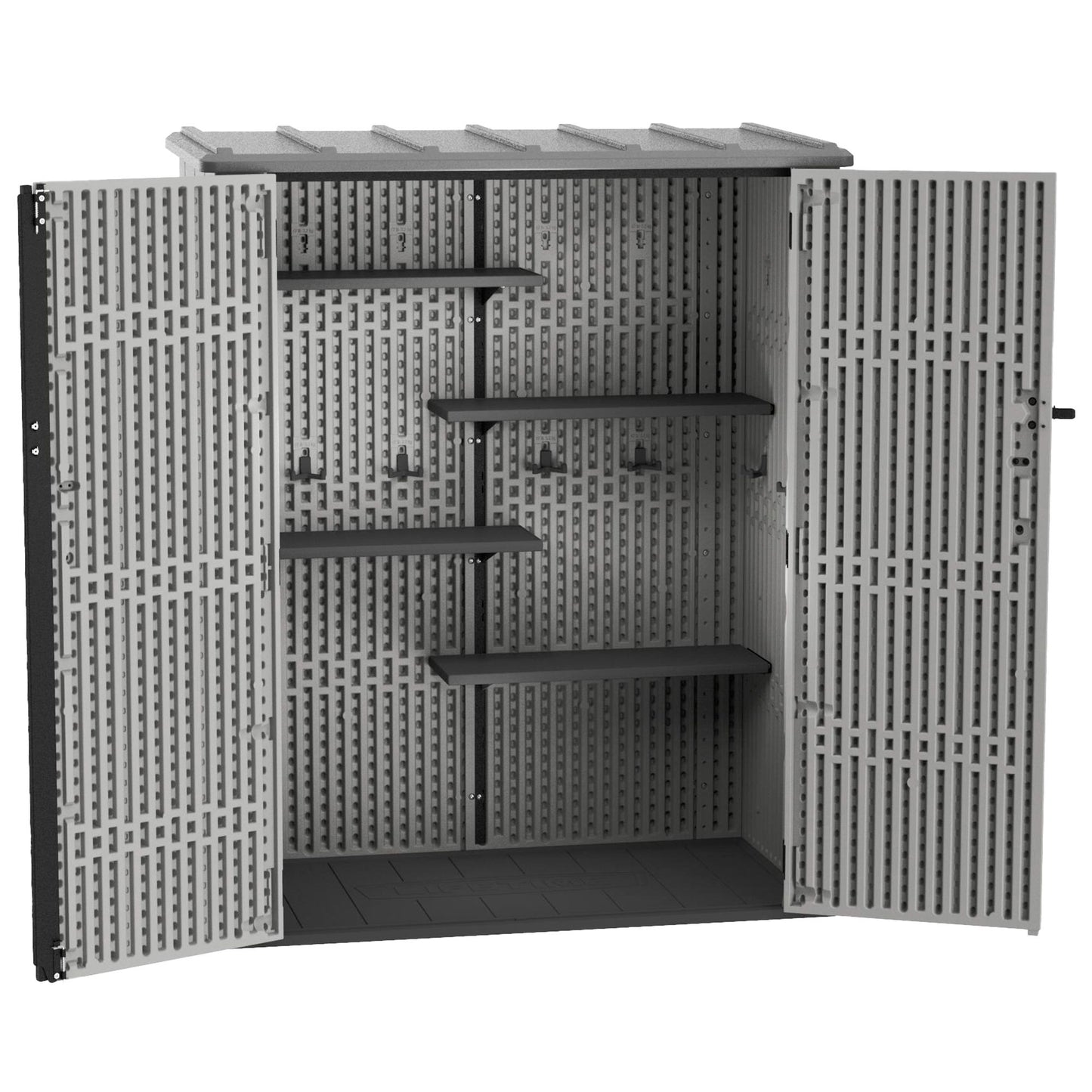Lifetime Armario Exterior Vertical 1.350 L Rough Cut™ Con Estantes Y Colgadores_1