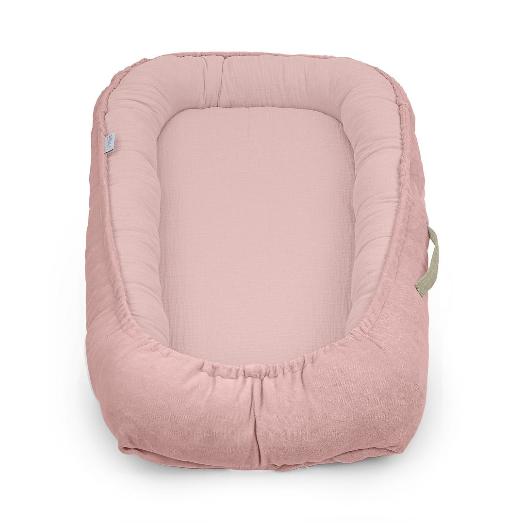 Cuna Nido Colecho Bebe Muselina Rosa_0