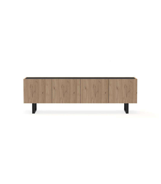 Mueble Para Televisión Modelo Brenes 4 Puertas Acabado Sept/cerámica, 180cm(ancho) 52.5c_0