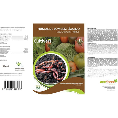 Humus De Lombriz Líquido Cultivers 5 L_3