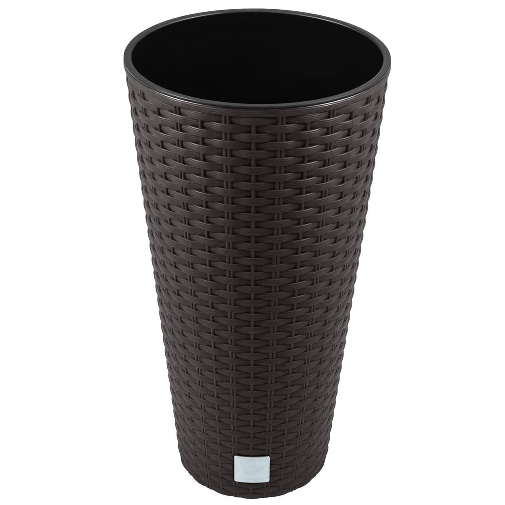 Maceta Alta Mod. Rato Ar 300. 30x57 Cm. Chocolate