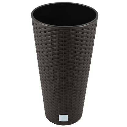 Maceta Alta Mod. Rato Ar 300. 30x57 Cm. Chocolate