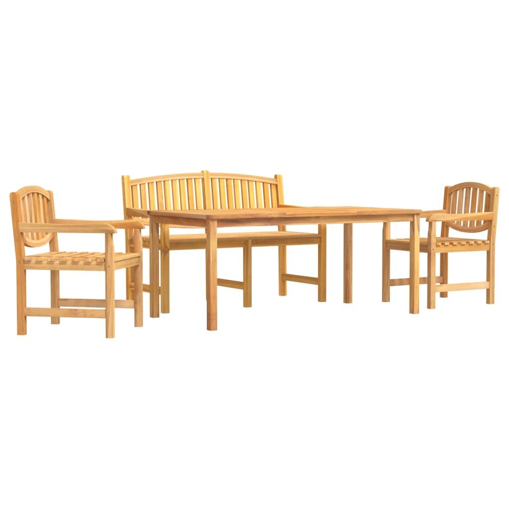 Vidaxl Juego De Comedor Para Jardín 4 Piezas Madera Maciza De Teca_0