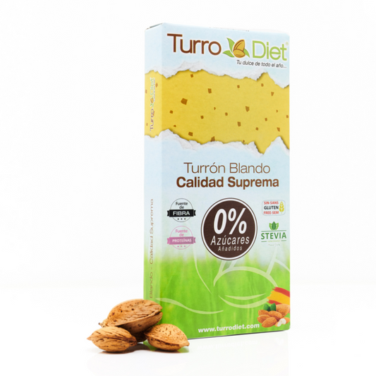 Nougat de Stevia Macio 150 g Turro Diet