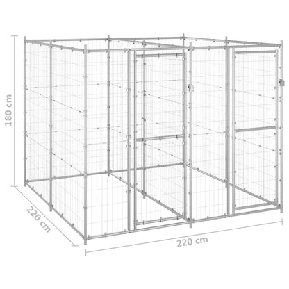 Perrera De Exterior De Acero Galvanizado 4,84 M²_5