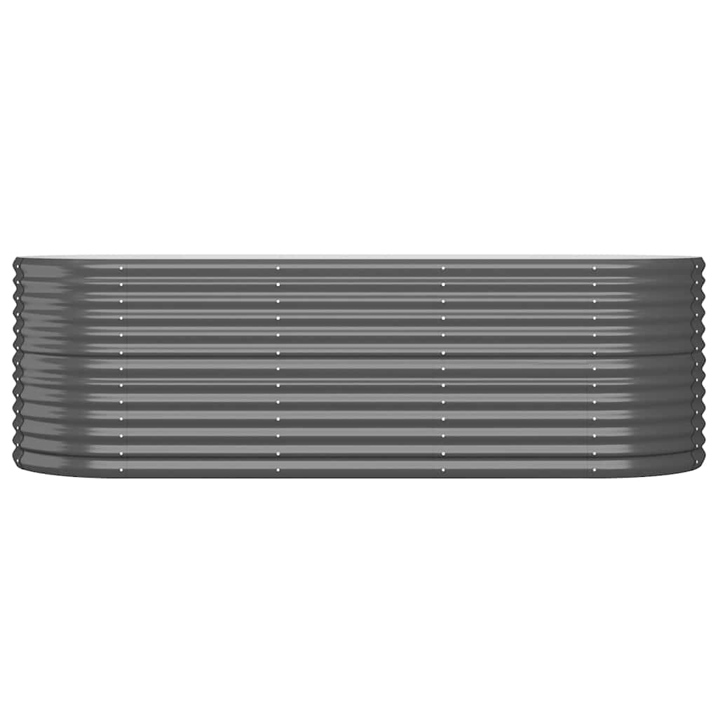 Jardinera Arriate Acero Galvanizado Antracita 224x80x68 Cm_2