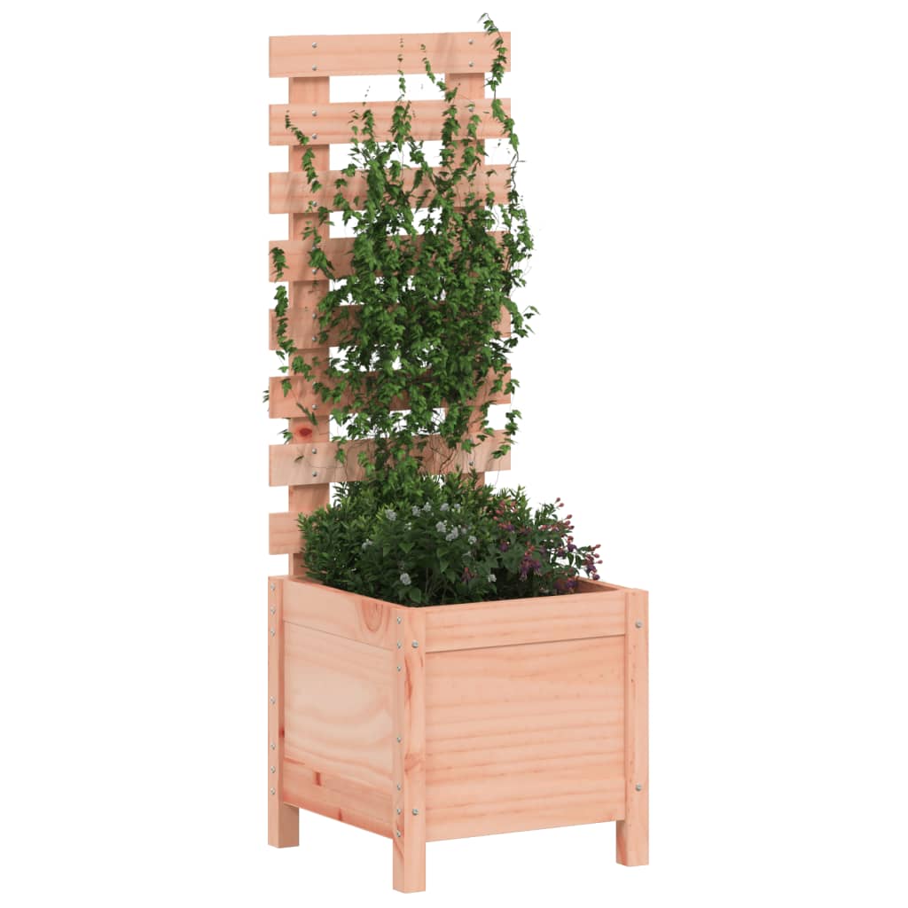 Jardinera Con Estantería Madera Maciza Douglas 39x39,5x114 Cm_2