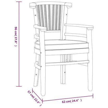 Vidaxl Juego De Comedor Para Jardín 3 Pzas Madera Maciza De Teca_2