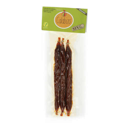 Calabizo Abóbora Doce Chouriço Vegan Embalagem com 3 unidades 120 gr