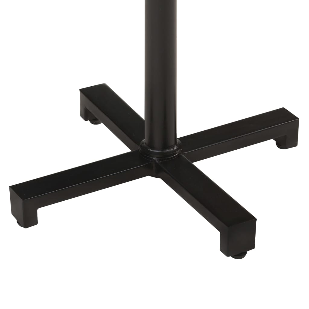 Mesa De Bistró Redonda Madera Maciza Reciclada Ø60x75 Cm_3