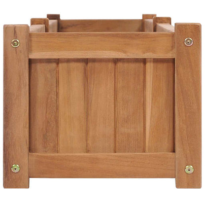 Arriate Elevado Madera Maciza De Teca 200x30x25 Cm_3