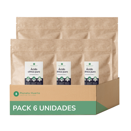 Embalagem 6xÁcido Cítrico Planeta Huerto 2,5 Kg