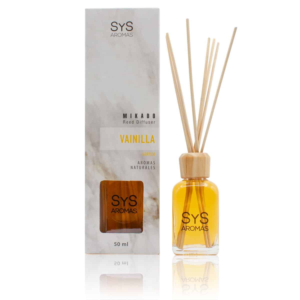 Ambientador Mikado Vainilla 50 ml | Aroma Dulce y Cálido | Efecto Reconfortante | Fragancia Duradera_0
