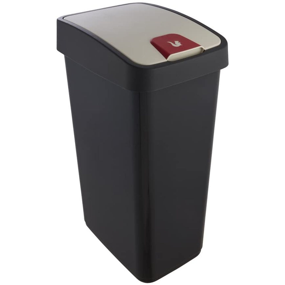Cubo De La Basura Premium Con Tapa Abatible, Tacto Suave, 45 L, Magne, Gris Grafito_0
