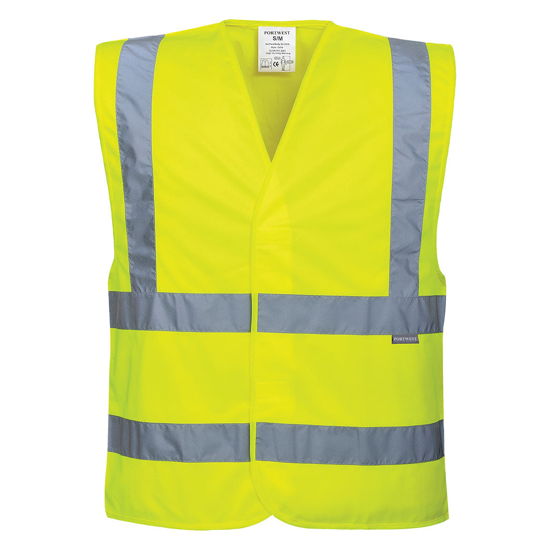 Chaleco Alta Visibilidad De Banda Y Tirantes / L/xl / Amarillo_0
