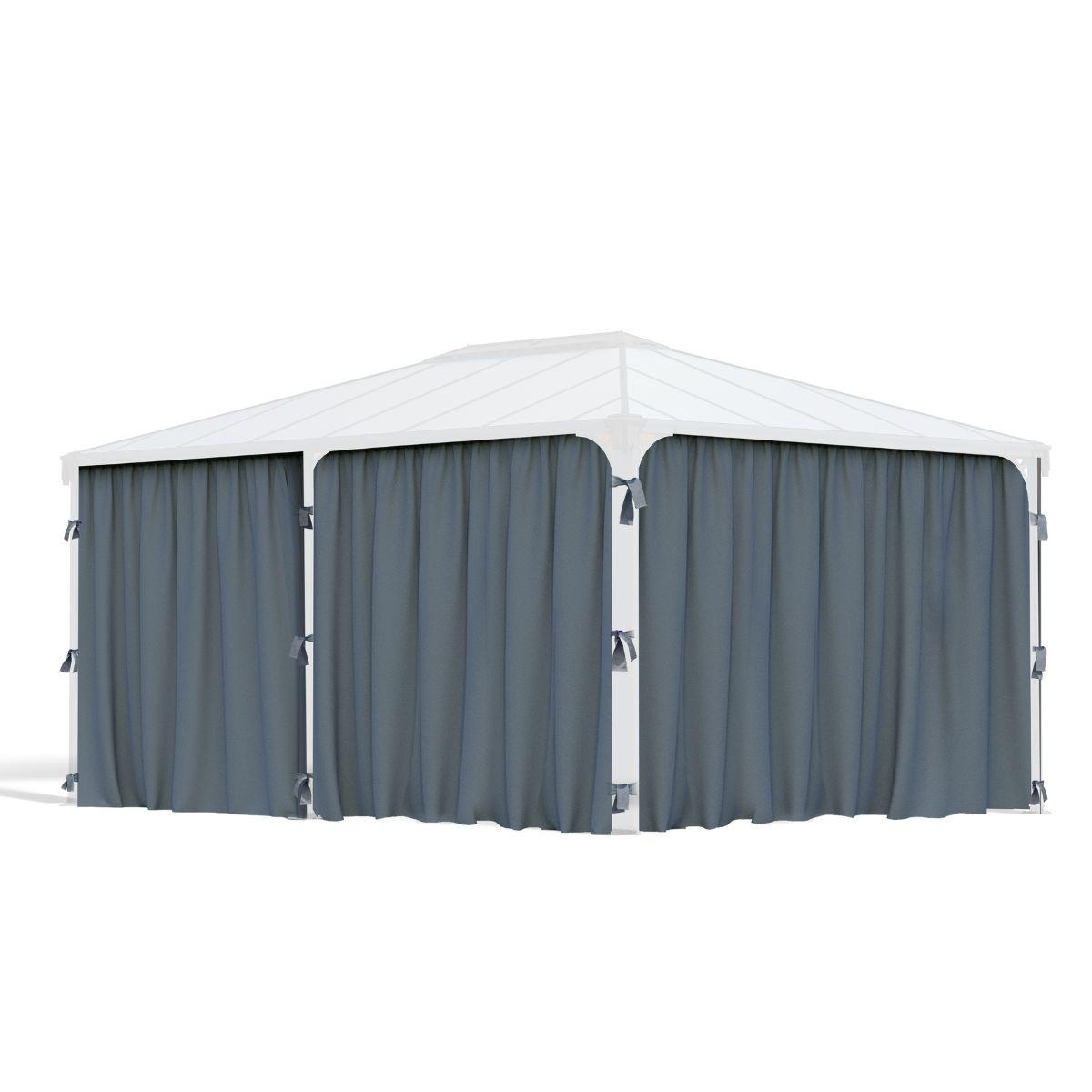 Conjunto de cortinas para gazebo gazebo Martinica 5000 + Milano 4300 Canopia da Palram