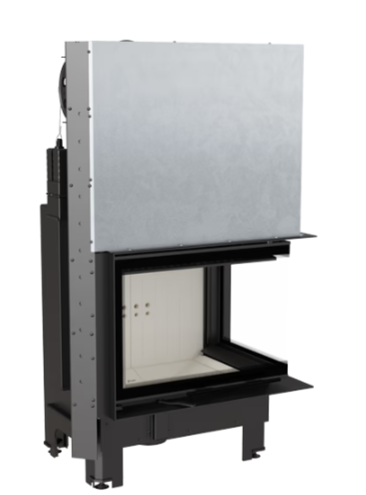 Bricosol Chimenea De Leña De Acero Kratki Mbz Derecha 13 Kw Ø 200 Puerta Elevable_1