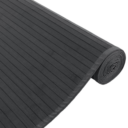 Vidaxl Alfombra Rectangular Bambú Gris 80x100 Cm_3