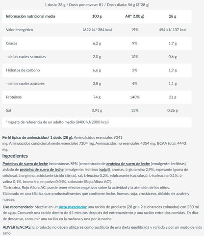 100% Pure Whey - 2kg - Fresa - Proteina De Suero Whey - Biotech Usa_5