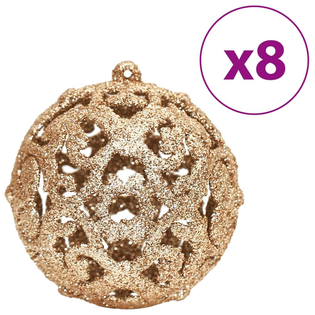 Vidaxl Bolas De Navidad 100 Uds Color Champán Y Marrón 3 / 4 / 6 Cm_3