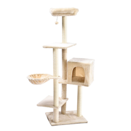 Wuapu Rascador Gato Seven Plus Beige_0