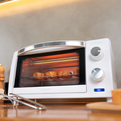 Cecotec Horno De Sobremesa Tostador 10 L Bake&toast 1000 White. 800 W Calefactores De Cuarzo Temporizador Temperatura Re_2