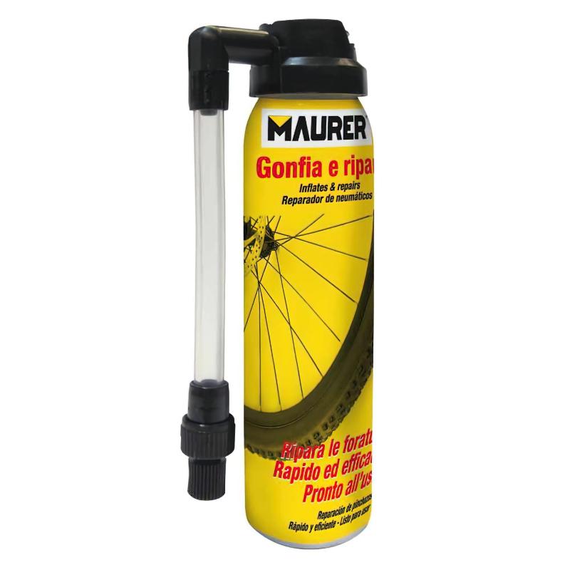 Spray Reparador Inflador Rueda Bicicleta 100 Ml._0