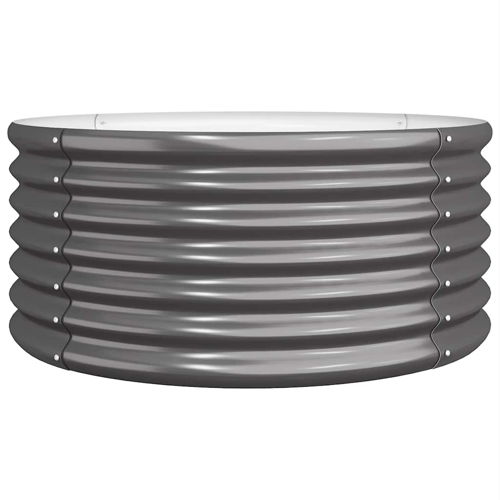 Jardinera Acero Galvanizado Antracita 80x80x36 Cm_0