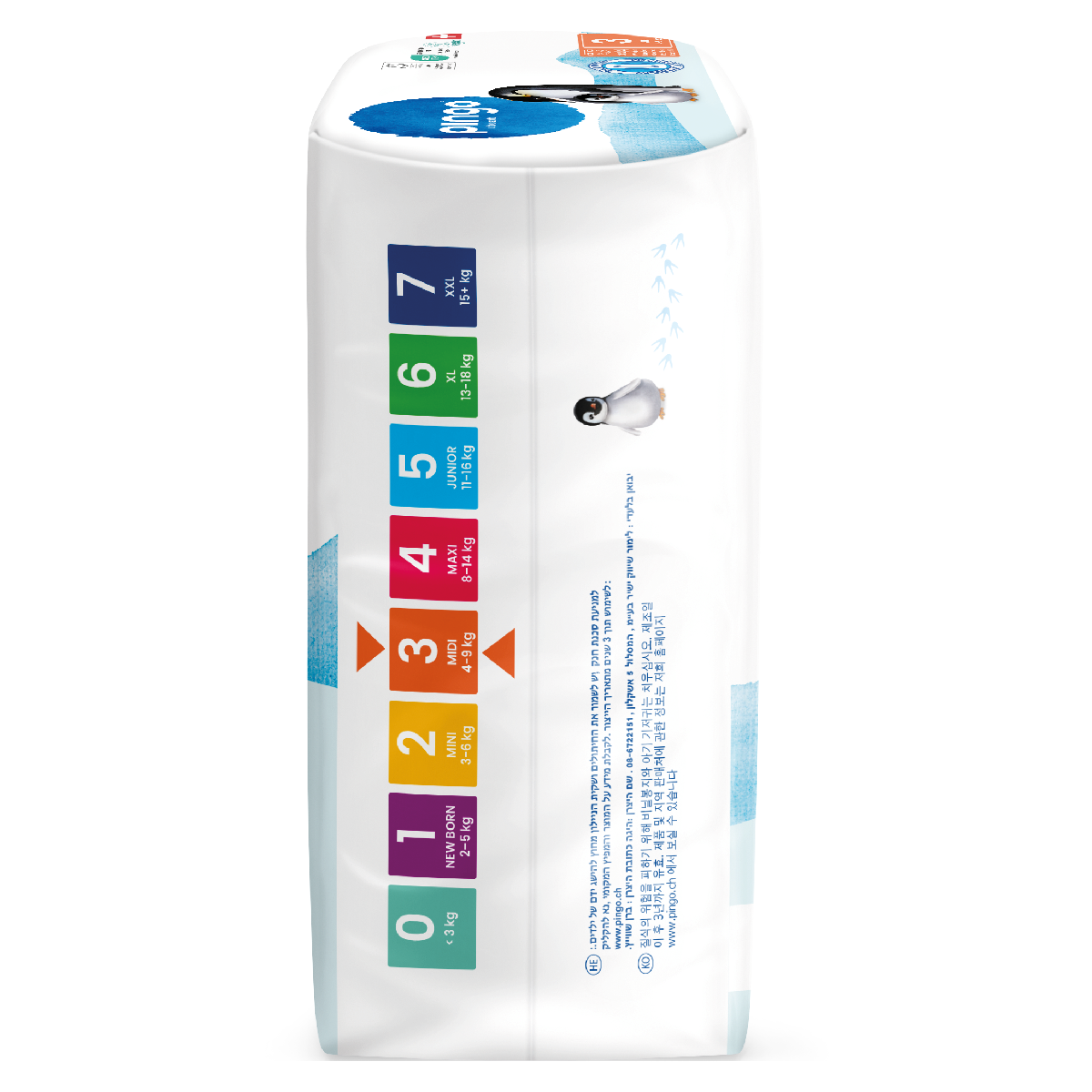 Fraldas T3 (4-9kg) Pingo 44 Unidades