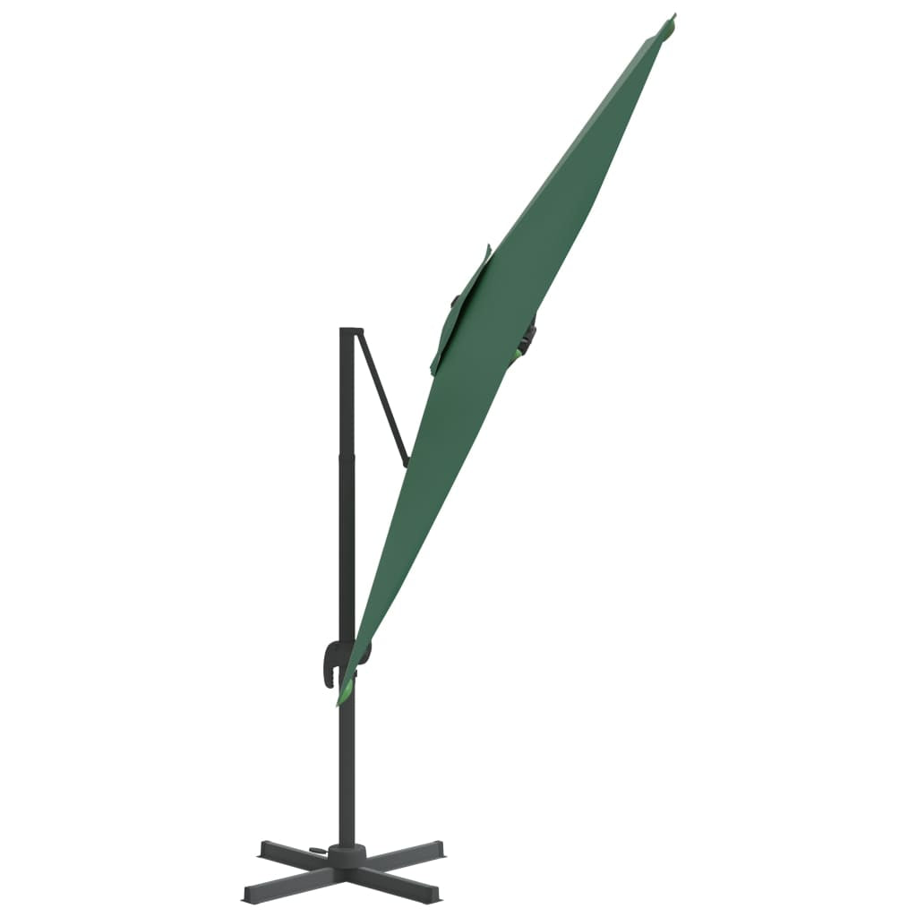 Vidaxl Sombrilla Jardín Voladiza Con Palo De Aluminio Verde 400x300 Cm_3