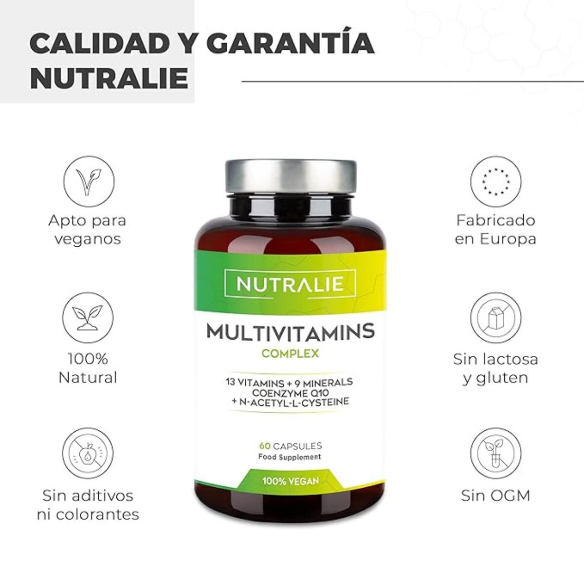 Nutralie Complexo Multivitamínico com 29 princípios ativos 60 cápsulas