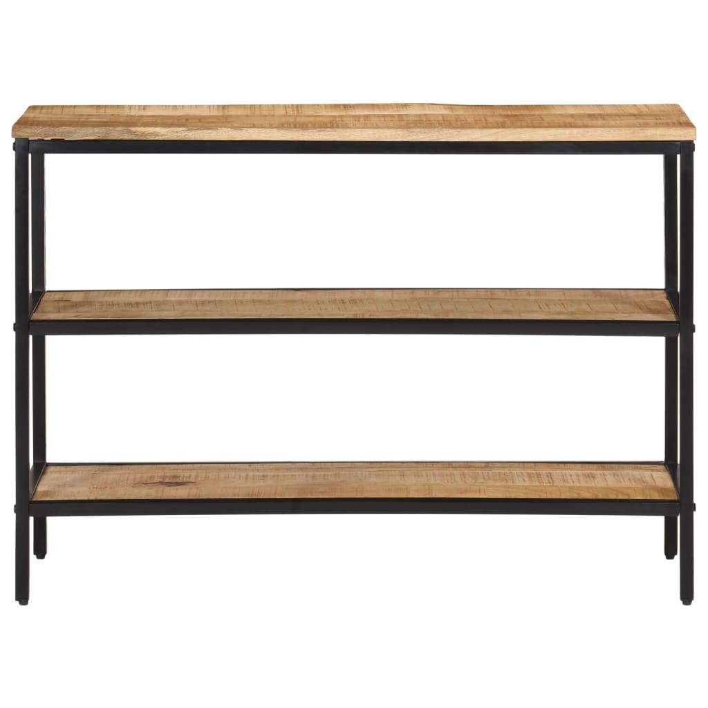 Mesa Consola Madera Maciza De Mango Rugosa 100x35x70 Cm_0