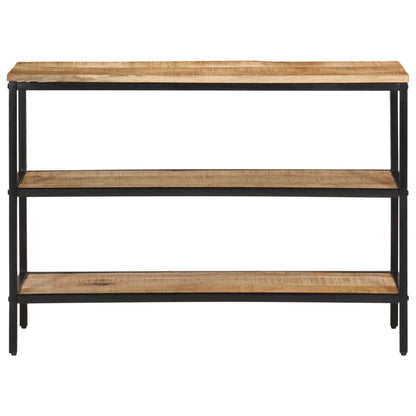 Mesa Consola Madera Maciza De Mango Rugosa 100x35x70 Cm_0