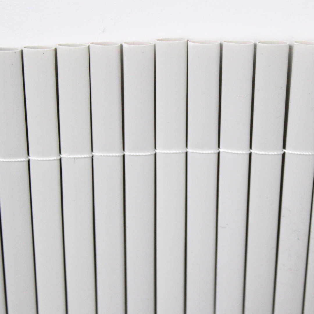 Cañizo Pvc Doble Cara| 1,5x3 M| Color Blanco| Lamas 11 Mm| Composición 100% Pvc| Bridas Sujeción Incluidas_4