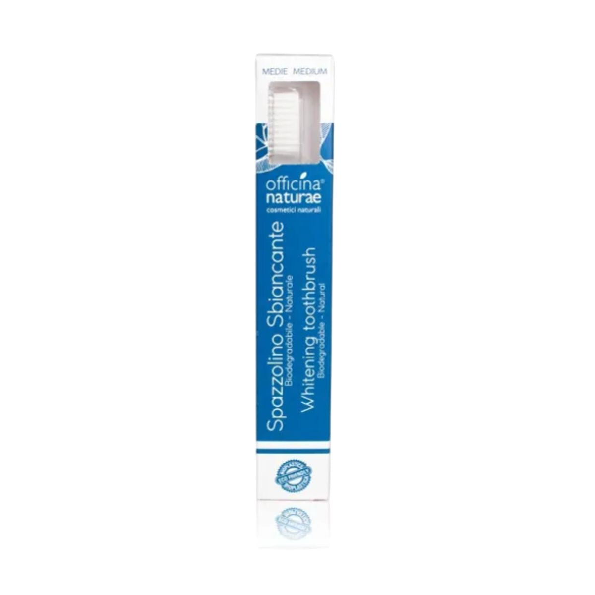 Escova de dentes branqueadora sem plástico compostável Officina Naturae