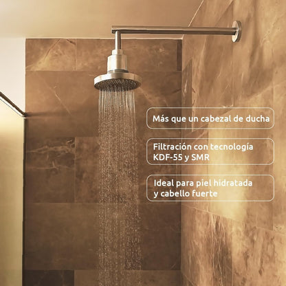 Pacote de chuveiro com filtro anual ShowerPro Rain SMR Tappwater