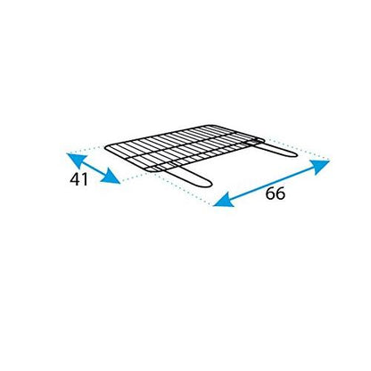 Grelhador completo com grelha galvanizada e tabuleiro de madeira da Imex El Zorro