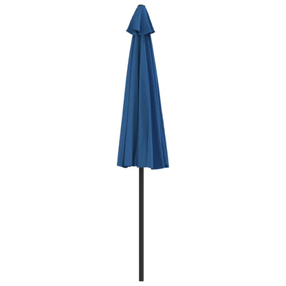 Vidaxl Sombrilla Balcón Semicircular Palo Aluminio Azul 270x144x222 Cm_3