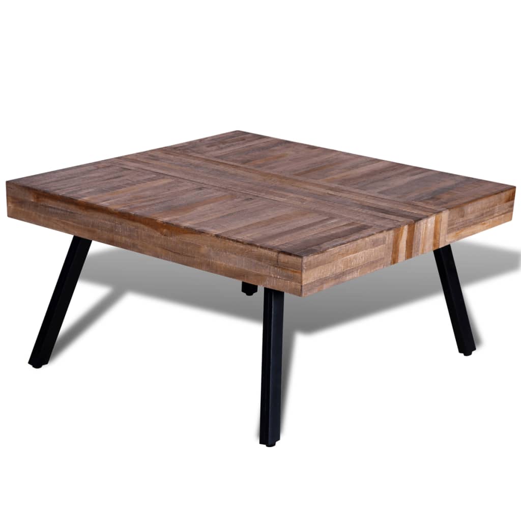 Mesa De Centro Cuadrada Madera De Teca Reciclada_2
