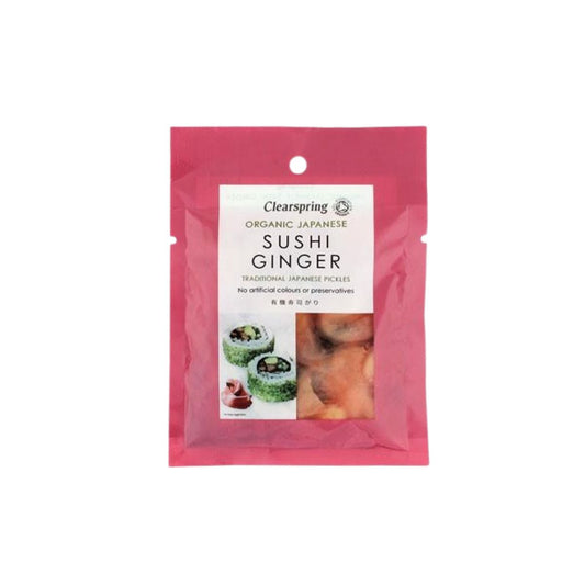 Gengibre Macerado Orgânico Clearspring para Sushi 50 g