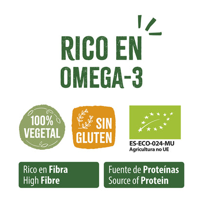 Linho castanho moído biológico, Naturgreen, 150 g