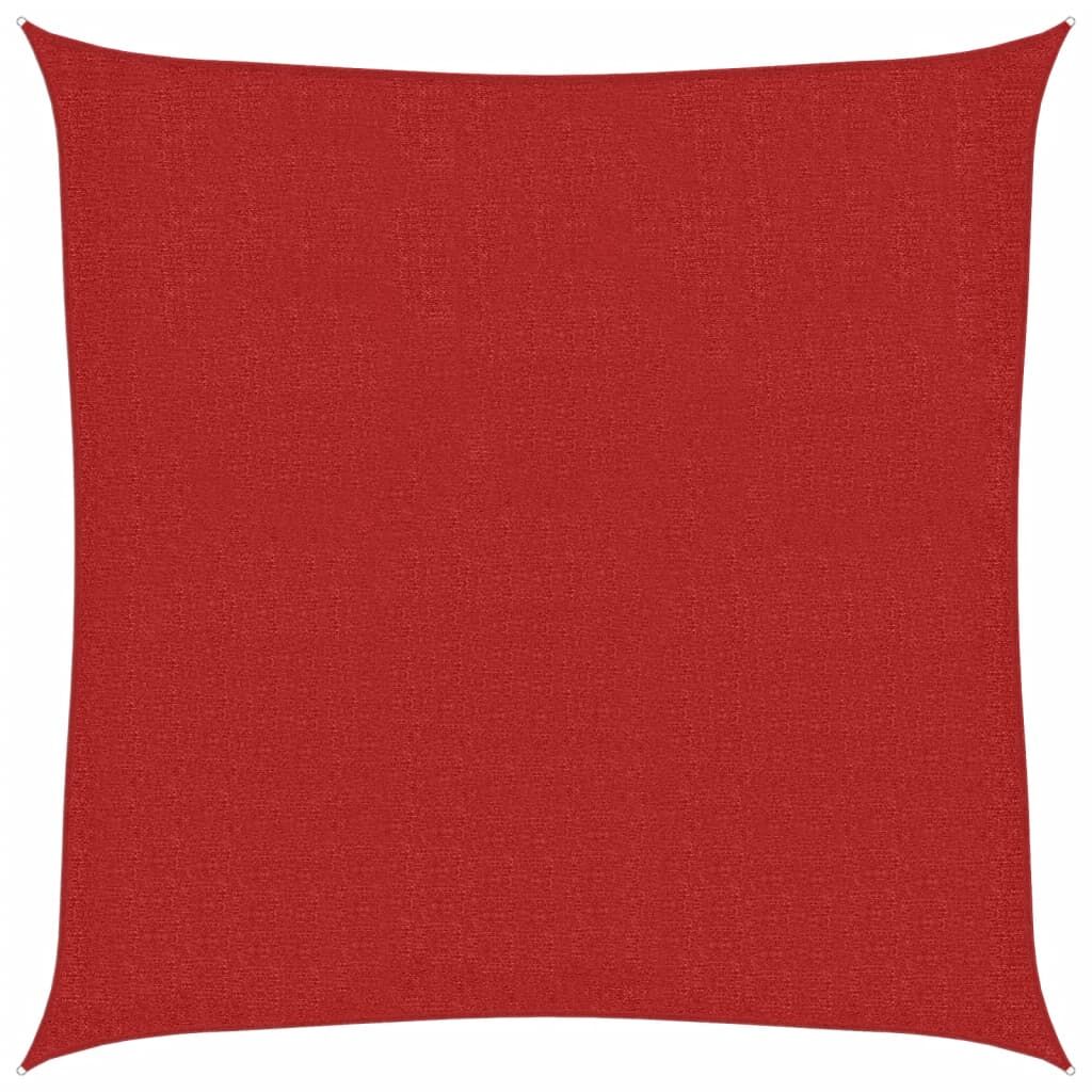 Vidaxl Toldo De Vela Rojo Hdpe 160 G/m² 3x3 M_0