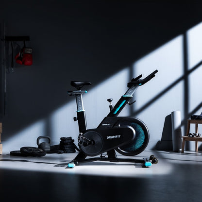 Cecotec Bicicleta Estática Drumfit Indoor 7000 Magno. Resistencia Magnética Diseño Compacto Silenciosa Sillín Y Manillar_1