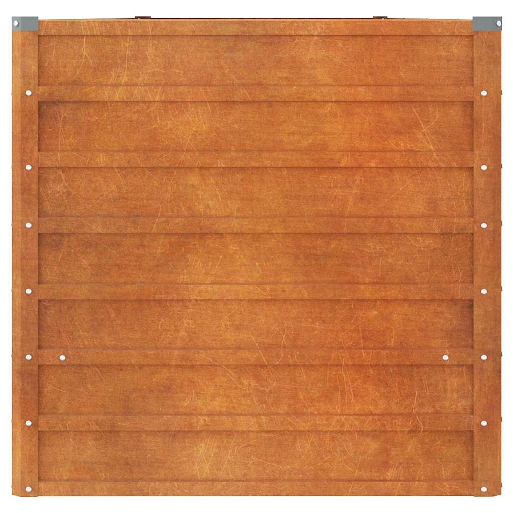 Arriate Oxidado De Acero Corten 400x80x77 Cm_4
